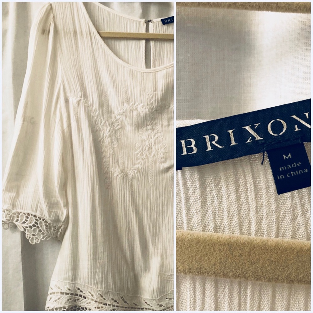 Brixon Ivy Lace Detail Blouse